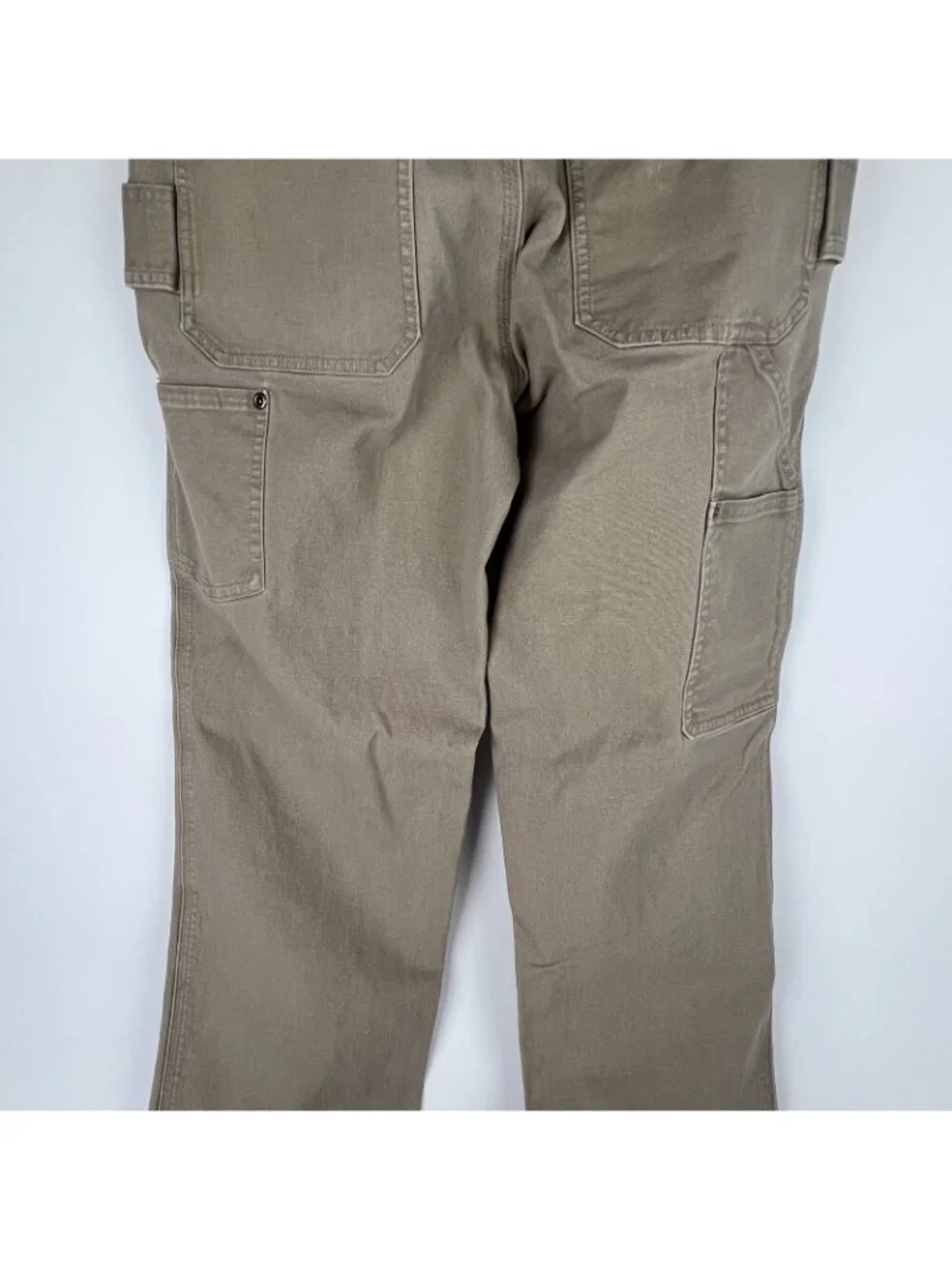 Duluth Trading Co Flex Fire Hose Pants Mens 30x32 Beige Straight Leg - Picture 6 of 7